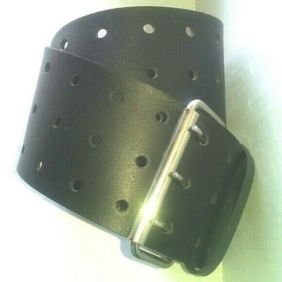 Vintage extra wide rare 3 prong fashion sexy belt main image 6